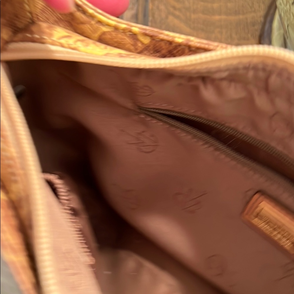 Floral Patterned Brown Shoulder Bag - Picture 4 of 13